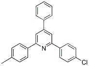 2-(4-CHLOROPHENYL)-4-PHENYL-6-(4-TOLYL)PYRIDINE Struktur