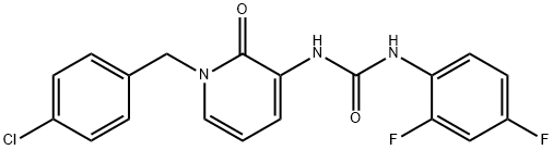 N-[1-(4-CHLOROBENZYL)-2-OXO-1,2-DIHYDRO-3-PYRIDINYL]-N'-(2,4-DIFLUOROPHENYL)UREA Struktur