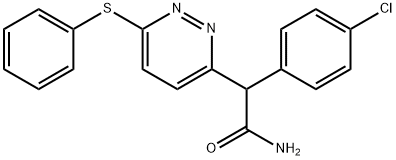 2-(4-CHLOROPHENYL)-2-[6-(PHENYLSULFANYL)-3-PYRIDAZINYL]ACETAMIDE Struktur