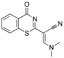 3-(DIMETHYLAMINO)-2-(4-OXO-4H-1,3-BENZOTHIAZIN-2-YL)ACRYLONITRILE Struktur