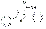 N-(4-CHLOROPHENYL)-2-PHENYL-1,3-THIAZOLE-4-CARBOXAMIDE Struktur