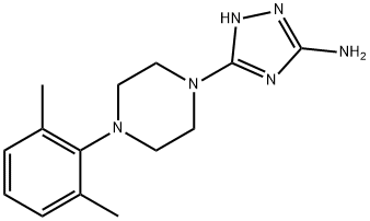 5-[4-(2,6-DIMETHYLPHENYL)PIPERAZINO]-1H-1,2,4-TRIAZOL-3-AMINE Struktur