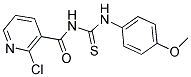 N-[(2-CHLORO-3-PYRIDYL)CARBONYL]-N'-(4-METHOXYPHENYL)THIOUREA Struktur