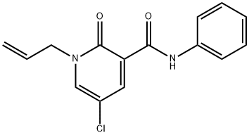 1-ALLYL-5-CHLORO-2-OXO-N-PHENYL-1,2-DIHYDRO-3-PYRIDINECARBOXAMIDE Struktur