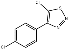 5-CHLORO-4-(4-CHLOROPHENYL)-1,2,3-THIADIAZOLE Struktur