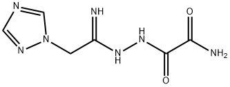 2-OXO-2-(2-[2-(1H-1,2,4-TRIAZOL-1-YL)ETHANIMIDOYL]HYDRAZINO)ACETAMIDE Struktur