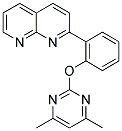 (4,6-DIMETHYLPYRIMIDIN-2-YL) 2-(1,8-NAPHTHYRIDIN-2-YL)PHENYL ETHER Struktur