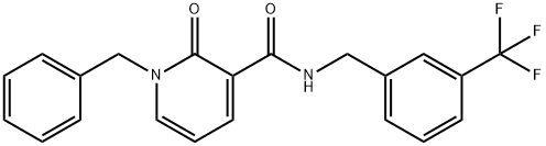 1-BENZYL-2-OXO-N-[3-(TRIFLUOROMETHYL)BENZYL]-1,2-DIHYDRO-3-PYRIDINECARBOXAMIDE Struktur