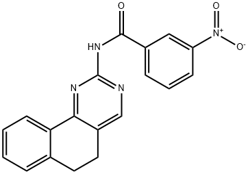 N-(5,6-DIHYDROBENZO[H]QUINAZOLIN-2-YL)-3-NITROBENZENECARBOXAMIDE Struktur