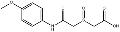 2-([2-(4-METHOXYANILINO)-2-OXOETHYL]SULFINYL)ACETIC ACID Struktur