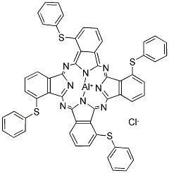 ALUMINUM 1,8,15,22-TETRAKIS(PHENYLTHIO)-29H,31H-PHTHALOCYANINE CHLORIDE Struktur