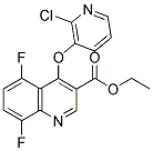 ETHYL 4-[(2-CHLORO-3-PYRIDYL)OXY]-5,8-DIFLUOROQUINOLINE-3-CARBOXYLATE Struktur