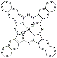 2,3-NAPHTHALOCYANINATO-DICHLOROSILANE Struktur