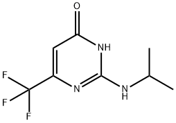 2-(ISOPROPYLAMINO)-6-(TRIFLUOROMETHYL)-4-PYRIMIDINOL Struktur