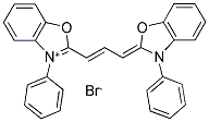 3-BENZYL-2-[3-(3-BENZYL-2-BENZOXAZOLINYLIDENE)-1-PROPENYL] BENZOXAZOLIUM BROMIDE Struktur