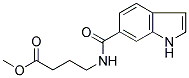 4-[[(INDOL-6-YL)CARBONYL]AMINO]BUTANOIC ACID, METHYL ESTER Struktur