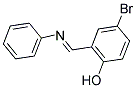 4-BROMO-2-[(PHENYLIMINO)METHYL]PHENOL Struktur