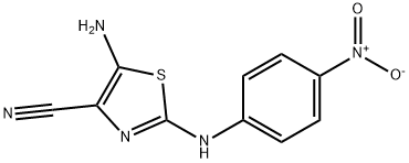 5-AMINO-2-(4-NITROANILINO)-1,3-THIAZOLE-4-CARBONITRILE Struktur