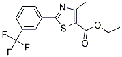 ETHYL 4-METHYL-2-[3-(TRIFLUOROMETHYL)PHENYL]-1,3-THIAZOLE-5-CARBOXYLATE Struktur