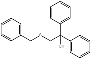 2-(BENZYLSULFANYL)-1,1-DIPHENYL-1-ETHANOL Struktur