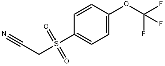 4-(TRIFLUOROMETHOXY)BENZENESULPHONYLACETONITRILE Struktur