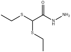 2,2-BIS(ETHYLSULFANYL)ACETOHYDRAZIDE Struktur