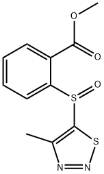 METHYL 2-[(4-METHYL-1,2,3-THIADIAZOL-5-YL)SULFINYL]BENZENECARBOXYLATE Struktur