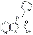 3-(BENZYLOXY)THIENO[2,3-B]PYRIDINE-2-CARBOXYLIC ACID Struktur