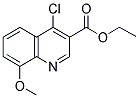 4-CHLORO-8-METHOXY-QUINOLINE-3-CARBOXYLIC ACID ETHYL ESTER Struktur