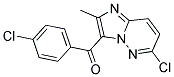 (6-CHLORO-2-METHYLIMIDAZO[1,2-B]PYRIDAZIN-3-YL)(4-CHLOROPHENYL)METHANONE Struktur