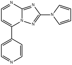 7-(4-PYRIDINYL)-2-(1H-PYRROL-1-YL)[1,2,4]TRIAZOLO[1,5-A]PYRIMIDINE Struktur