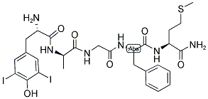 3,5-DIIODO-TYR-D-ALA-GLY-PHE-MET-NH2 Struktur