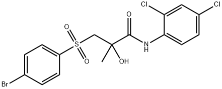 3-[(4-BROMOPHENYL)SULFONYL]-N-(2,4-DICHLOROPHENYL)-2-HYDROXY-2-METHYLPROPANAMIDE Struktur