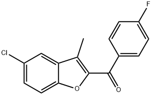 (5-CHLORO-3-METHYL-1-BENZOFURAN-2-YL)(4-FLUOROPHENYL)METHANONE Struktur