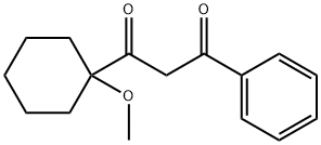 1-(1-METHOXY-CYCLOHEXYL)-3-PHENYL-PROPANE-1,3-DIONE Struktur