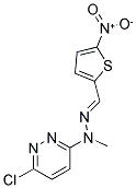 5-NITROTHIOPHENE-2-CARBOXALDEHYDE 2-(6-CHLOROPYRIDAZIN-3-YL)-2-METHYLHYDRAZONE Struktur