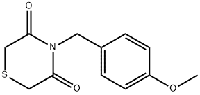 4-(4-METHOXYBENZYL)-3,5-THIOMORPHOLINEDIONE Struktur