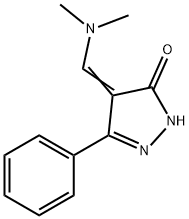 4-[(DIMETHYLAMINO)METHYLENE]-5-PHENYL-2,4-DIHYDRO-3H-PYRAZOL-3-ONE Struktur