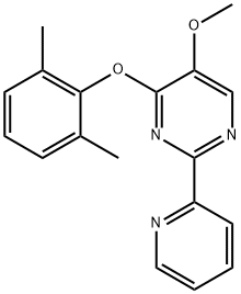 4-(2,6-DIMETHYLPHENOXY)-2-(2-PYRIDINYL)-5-PYRIMIDINYL METHYL ETHER Struktur