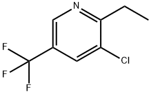 3-CHLORO-2-ETHYL-5-(TRIFLUOROMETHYL)PYRIDINE Struktur