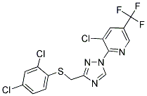 (1-[3-CHLORO-5-(TRIFLUOROMETHYL)-2-PYRIDINYL]-1H-1,2,4-TRIAZOL-3-YL)METHYL 2,4-DICHLOROPHENYL SULFIDE Struktur