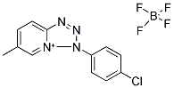 3-(4-CHLOROPHENYL)-6-METHYL-3H-[1,2,3,4]TETRAAZOLO[1,5-A]PYRIDIN-4-IUM TETRAFLUOROBORATE Struktur