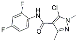 5-CHLORO-N-(2,4-DIFLUOROPHENYL)-1,3-DIMETHYL-1H-PYRAZOLE-4-CARBOXAMIDE Struktur