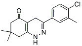 3-(4-CHLORO-3-METHYLPHENYL)-7,7-DIMETHYL-1,4,6,7,8-PENTAHYDROCINNOLIN-5-ONE Struktur