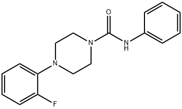 (4-(2-FLUOROPHENYL)PIPERAZINYL)-N-BENZAMIDE Struktur