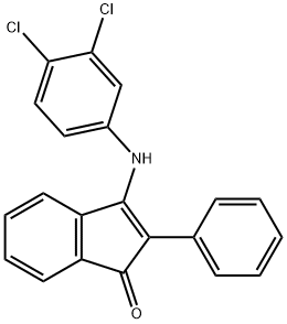 3-((3,4-DICHLOROPHENYL)AMINO)-2-PHENYLINDEN-1-ONE Struktur