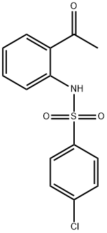 N-(2-ACETYLPHENYL)-4-CHLOROBENZENESULFONAMIDE Struktur