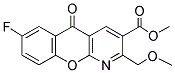 METHYL 7-FLUORO-2-(METHOXYMETHYL)-5-OXO-5H-CHROMENO[2,3-B]PYRIDINE-3-CARBOXYLATE Struktur