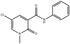 5-CHLORO-1-METHYL-2-OXO-N-PHENYL-1,2-DIHYDRO-3-PYRIDINECARBOXAMIDE Struktur