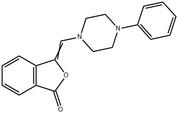 3-[(4-PHENYLPIPERAZINO)METHYLENE]-2-BENZOFURAN-1(3H)-ONE Struktur